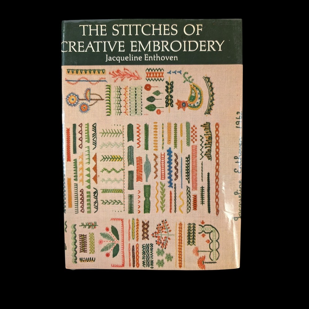 Stitches of Creative Embroidery Enthoven Hardcover Book-EX LIBRARY